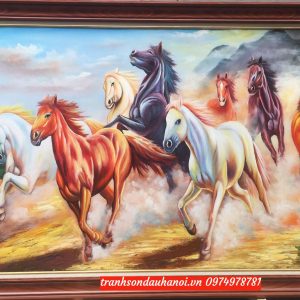 Tranh mã đáo thành công ý nghĩa treo tường SN53