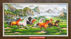 Tranh mã đáo thành công đẹp sang trọng ý nghĩa SN67