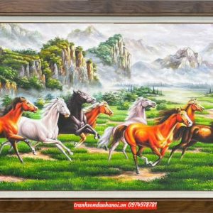 Tranh mã đáo thành công đẹp sang trọng ý nghĩa SN67