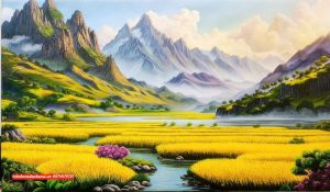 Tranh núi, tranh núi non phong cảnh SN108