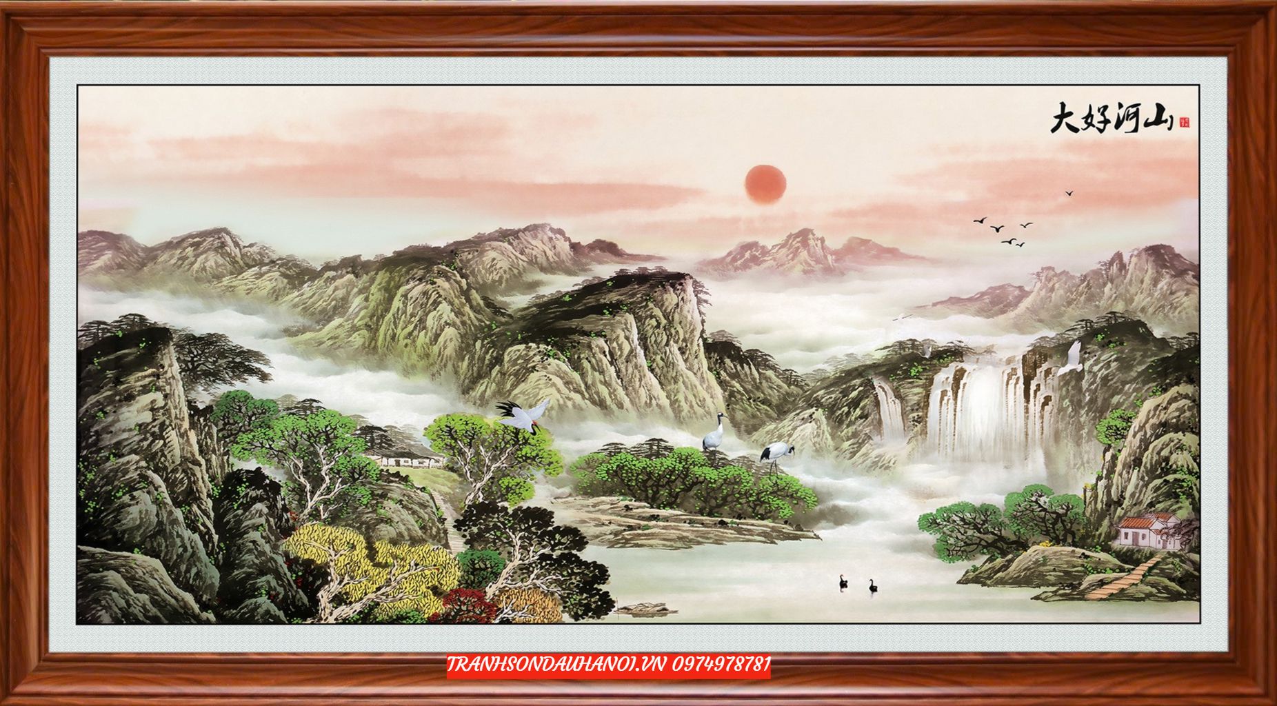 Tranh thuỷ Mạc sơn thuỷ SN85