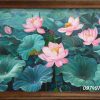 tranh hoa sen tinh te