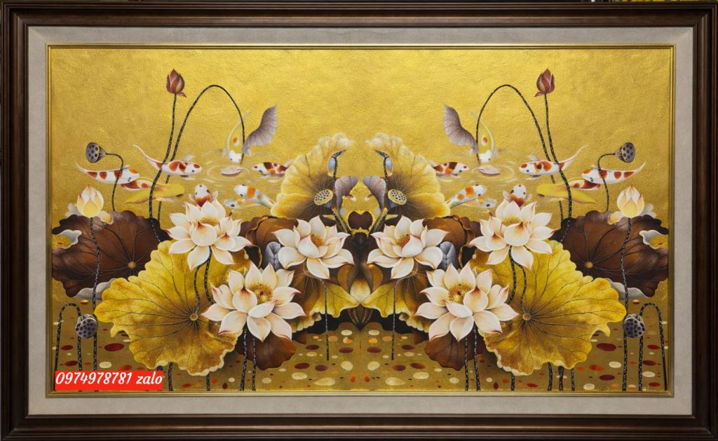 tranh hoa sen