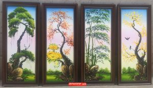 tranh tu quy son dau