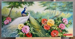 tranh chim cong