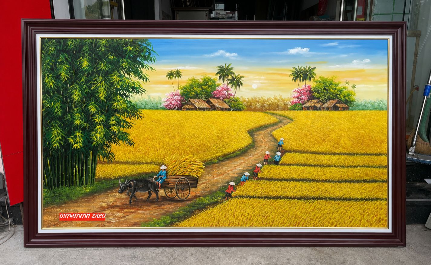 tranh mua mang boi thu lua chin Tranh Mùa Màng Bội Thu
