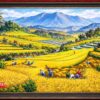 tranh mua gat lua chin